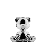 Lampa de masa cu finisaj metalic Teddy Boy Qeeboo