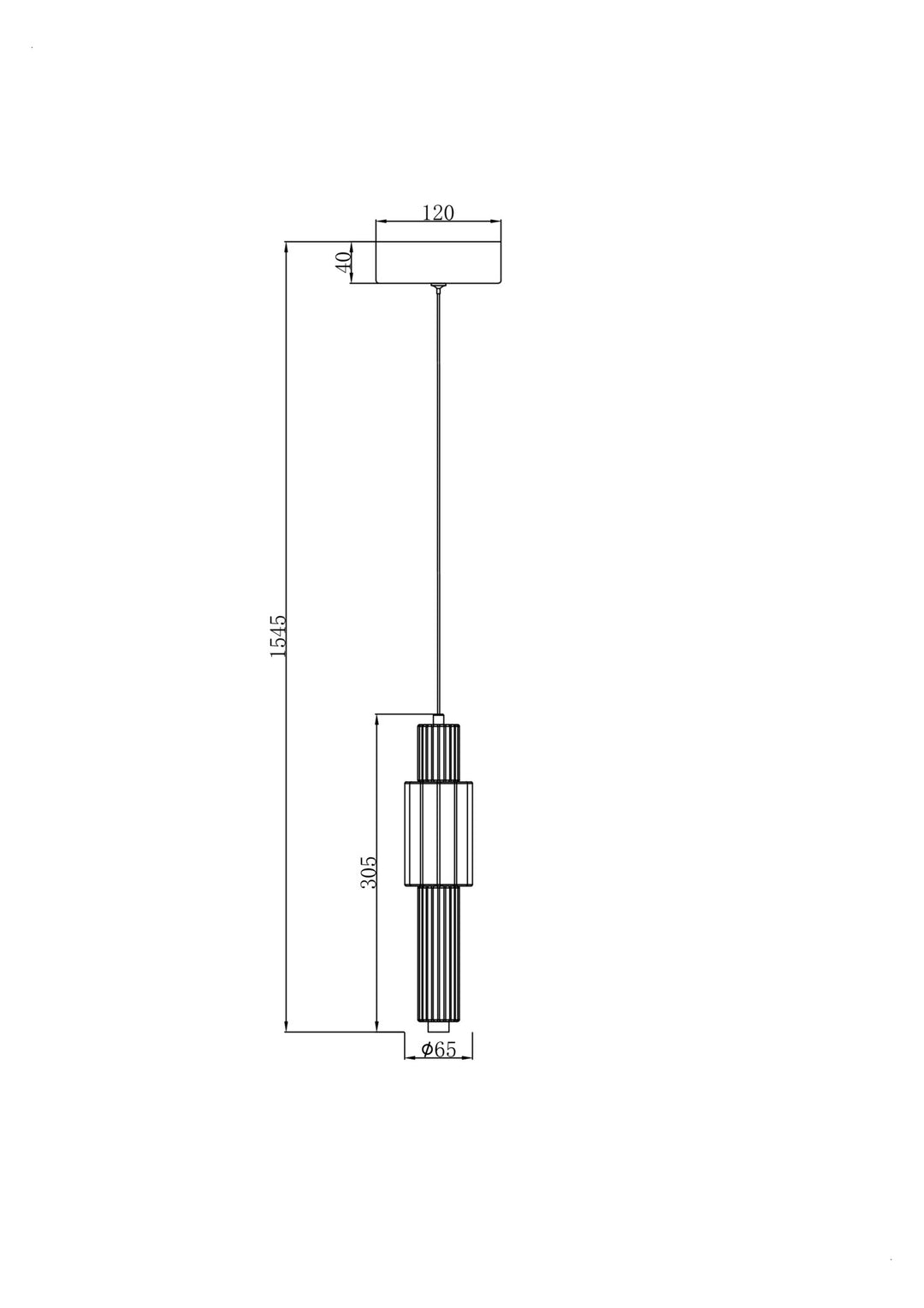 Pendul Verticale Maytoni Modern MOD308PL-L9CG3K