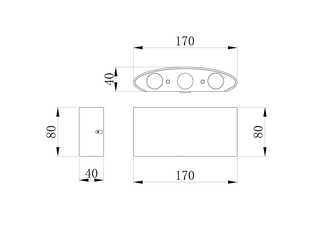 Aplica Strato Maytoni Outdoor O417WL-L6B3K