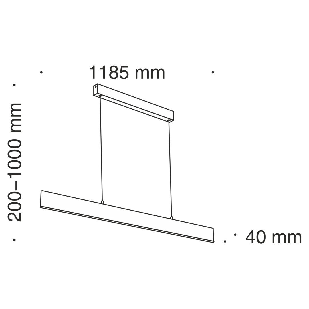 Lustra liniara aurie Step Maytoni Technical P010PL-L30G4K