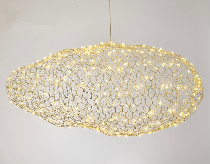 Lustra LED creativa aurie din fier Nora Design