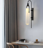 Lampa de perete neagra de design Vaulo