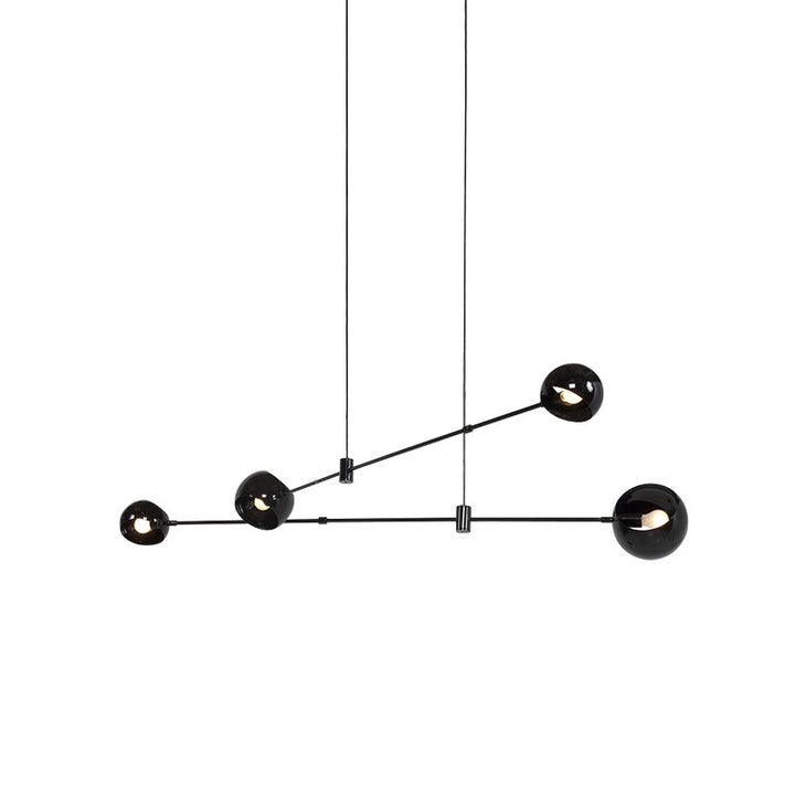 Lustra design neagra Boca Minimal