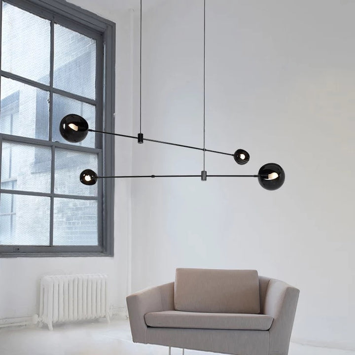 Lustra design neagra Boca Minimal