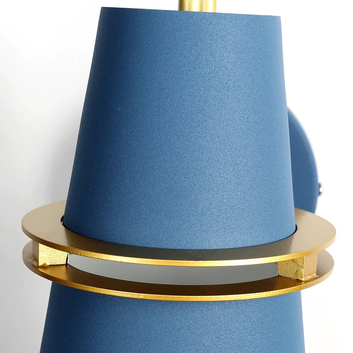 Lampa de perete moderna albastra/aurie Nordic Davo