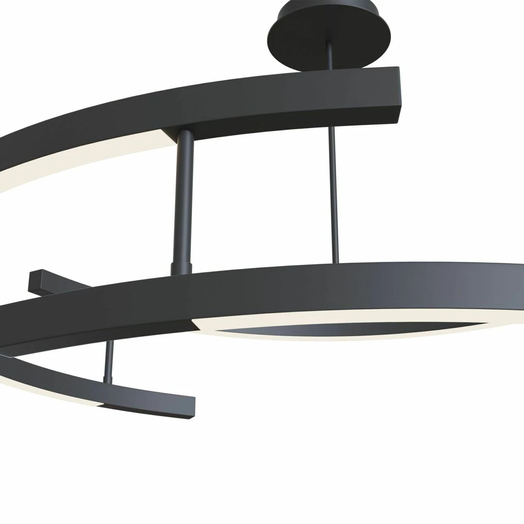 Lustra moderna Line Maytoni Led, Negru, MOD054PL-L52B4K