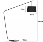 Lampa de podea neagra Zura