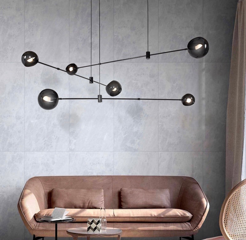 Lustra design neagra Boca Minimal