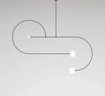 Lustra neagra/metal minimalista Anato A