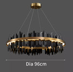Lustra rotunda designer negru/auriu extravaganta Ice LED