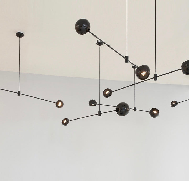 Lustra design neagra Boca Minimal