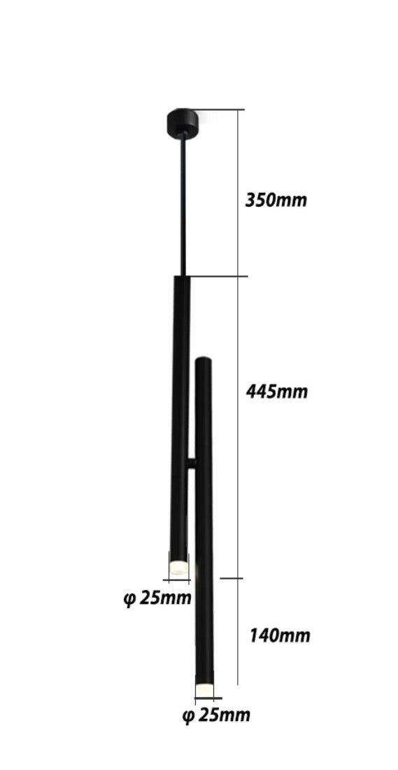 Corp suspendat pe fir modern Twin Led