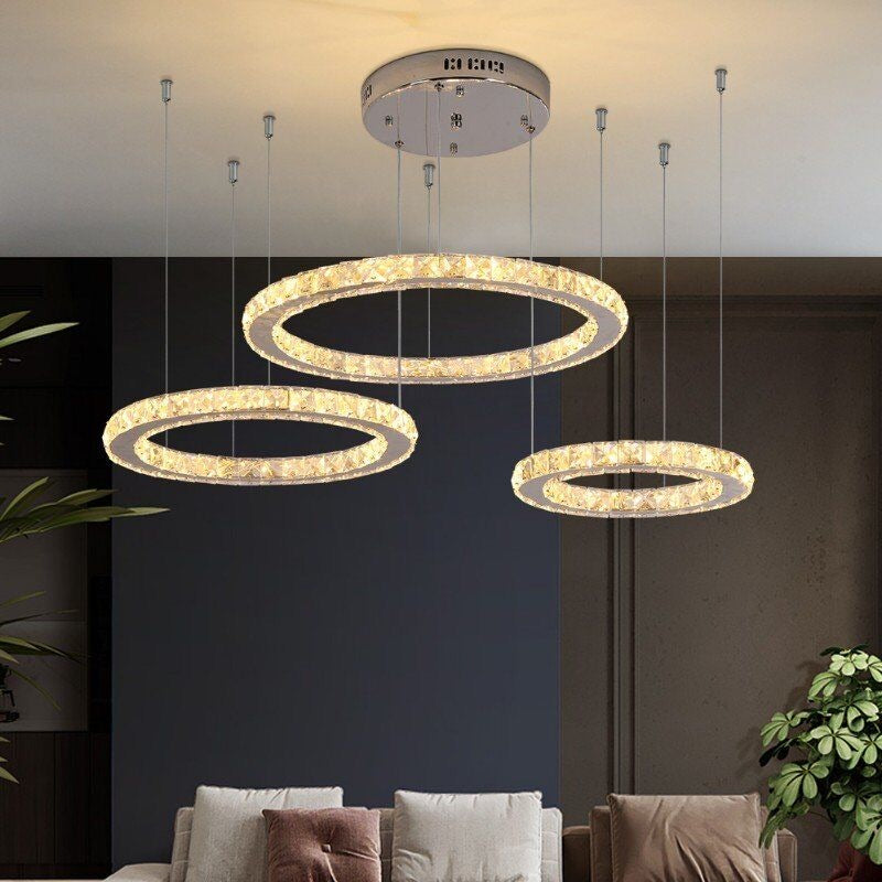 Inele suspendate din cristal March Lux