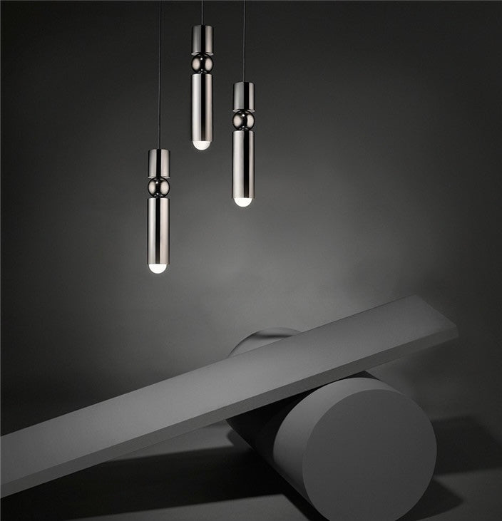 Corp de iluminat de design metal argintiu Kimo LED