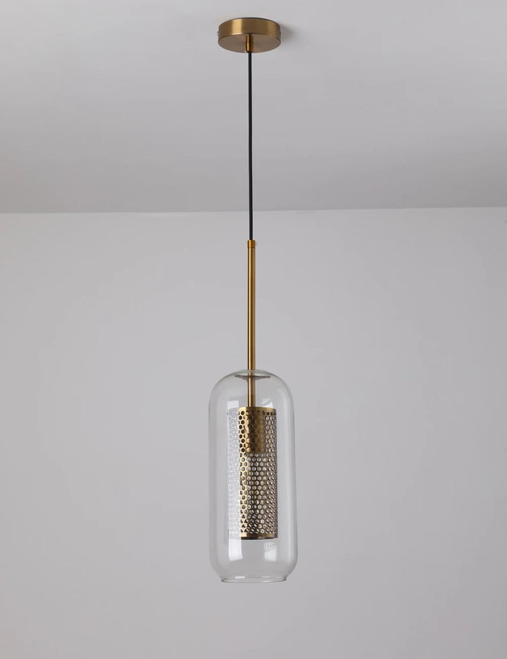 Corp de iluminat design pe cablu sticla/metal Milan