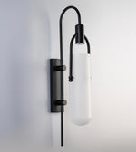 Lampa de perete neagra de design Vaulo