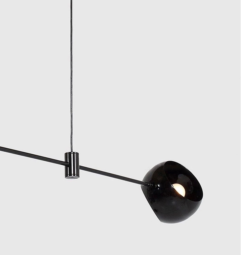 Lustra design neagra Boca Minimal