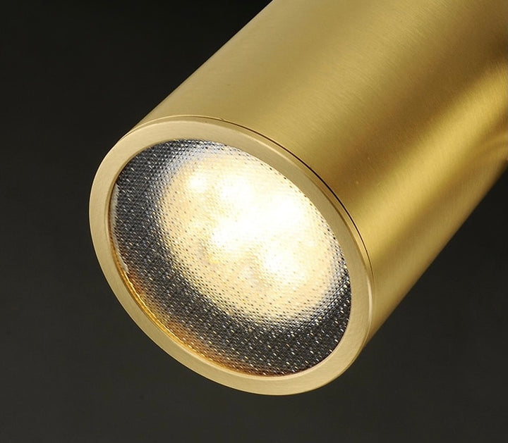 Candelabru LED minimalist auriu cu 6 becuri Crown Lux