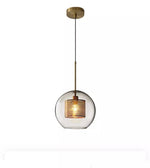 Corp de iluminat design pe cablu sticla/metal Milan